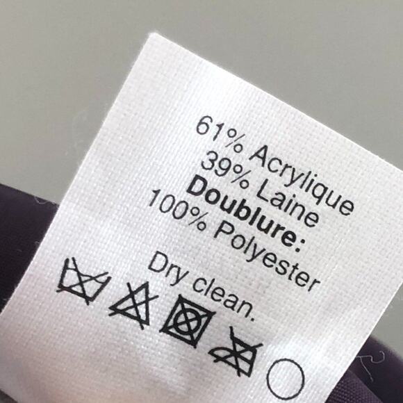 J. Crew No. 2 Pencil Purple‎ Wool Blend Tweed Skirt Size 4 - Picture 5 of 6